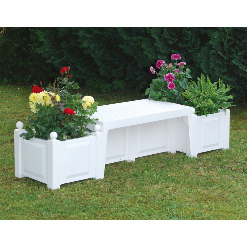 KHW Bank mit Blumenkasten aus Plastik & Bewertungen Wayfair.de